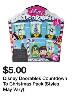 Five Below Disney Doorables Countdown To Christmas Pack (Styles May Vary) offer