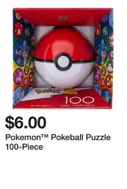 Five Below Pokemon Pokeball Puzzle 100-Piece offer