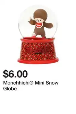 Five Below Monchhichi Mini Snow Globe offer