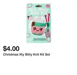 Five Below Christmas Itty Bitty Knit Kit Set offer