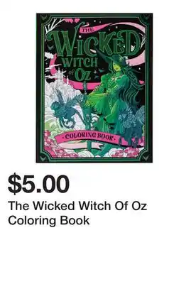 Five Below The Wicked Witch Of Oz Coloring Book offer
