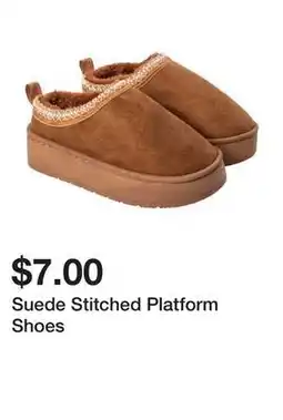 Five Below Suede Stitched Platform Shoes offer