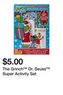 Five Below The Grinch Dr. Seuss Super Activity Set offer