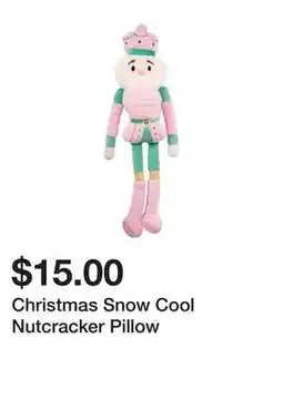 Five Below Christmas Snow Cool Nutcracker Pillow offer