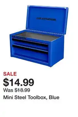 Harbor Freight Tools Mini Steel Toolbox, Blue offer