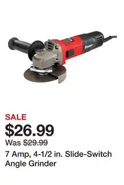 Harbor Freight Tools 7 Amp, 4-1/2 in. Slide-Switch Angle Grinder offer