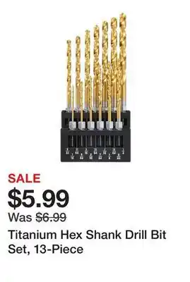 Harbor Freight Tools Titanium Hex Shank Drill Bit Set, 13-Piece offer