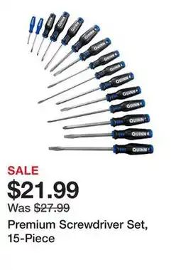 Harbor Freight Tools Premium Screwdriver Set, 15-Piece offer