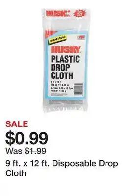 Harbor Freight Tools 9 ft. x 12 ft. Disposable Drop Cloth offer