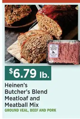 Heinen's Heinen's Butcher's Blend Meatloaf and Meatball Mix offer