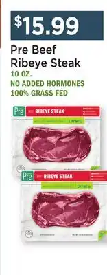 Heinen's Pre Beef Ribeye Steak offer