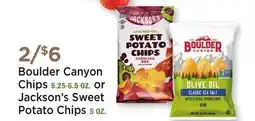 Heinen's Boulder Canyon Chips 5.25-6.5 OZ. or Jackson's Sweet Potato Chips 5 OZ offer