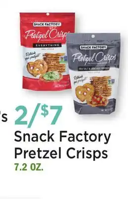 Heinen's Snack Factory Pretzel Crisps offer