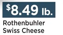 Heinen's Rothenbuhler Swiss Cheese offer