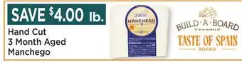 Heinen's Hand Cut 3 Month Aged Manchego offer
