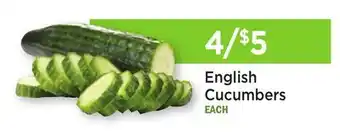 Heinen's English Cucumbers offer