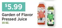 Heinen's Garden of Flavor Pressed Juice offer