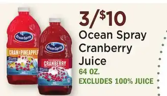 Heinen's Ocean Spray Cranberry Juice offer