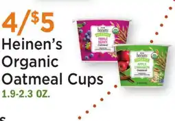 Heinen's Heinen's Organic Oatmeal Cups offer