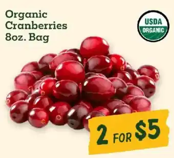 Sprouts Farmers Market Organic Cranberries offer