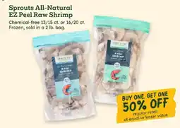 Sprouts Farmers Market Sprouts All-Natural EZ Peel Raw Shrimp offer