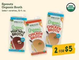 Sprouts Farmers Market Sprouts Organic Broth offer