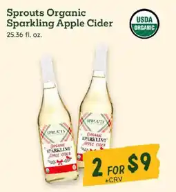 Sprouts Farmers Market Sprouts Organic Sparkling Apple Cider offer