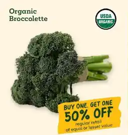 Sprouts Farmers Market Organic Broccolette offer