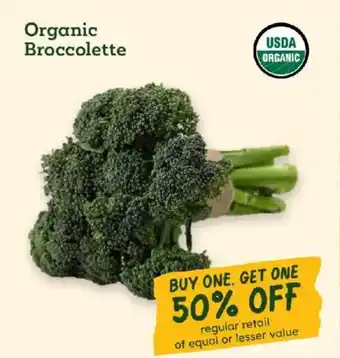 Sprouts Farmers Market Organic Broccolette offer