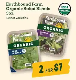 Sprouts Farmers Market Earthbound Farm Organic Salad Blends offer