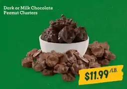 Sprouts Farmers Market Dark or Milk Chocolate Peanut Clusters offer