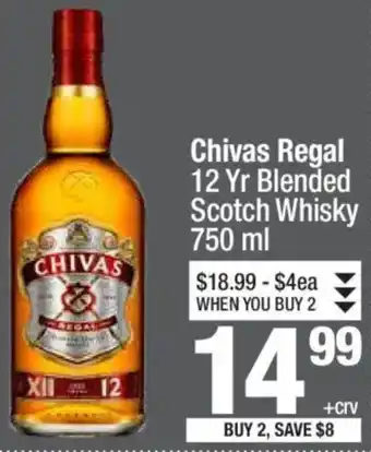 Super King Markets Chivas Regal 12 Yr Blended Scotch Whisky offer