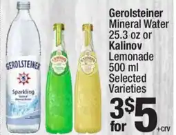 Super King Markets Gerolsteiner Mineral Water offer