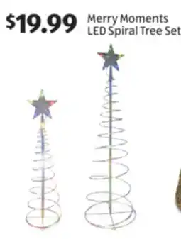 Aldi Merry Moments LED Spiral Tree Set offer