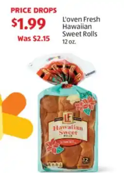 Aldi L'oven Fresh Hawaiian Sweet Rolls offer