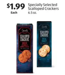 Aldi Specially Selected Scalloped Crackers offer