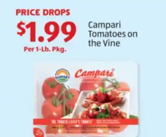 Aldi Campari Tomatoes on the Vine offer