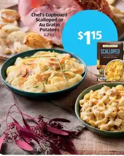 Aldi Chef's Cupboard Scalloped or Au Gratin Potatoes offer