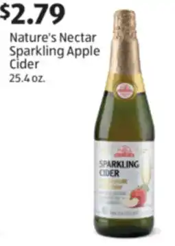 Aldi Nature's Nectar Sparkling Apple Cider offer