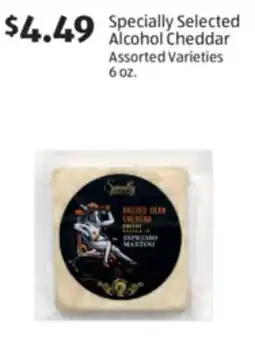 Aldi Specially Selected Alcohol Cheddar offer
