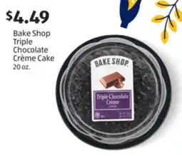Aldi Bake Shop Triple Chocolate Crème Cake offer