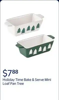 Walmart Holiday Time Bake & Serve Mini Loaf Pan Tree offer