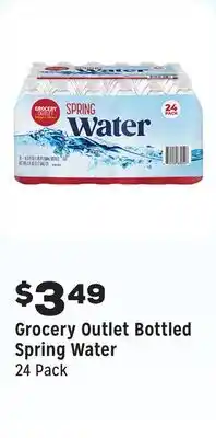 Grocery Outlet Bottled Spring Water offer