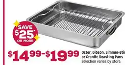 Grocery Outlet Oster, Gibson, Simmer + Stir, or Granite Roasting Pans offer