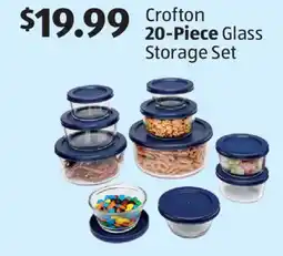 Aldi Crofton 20-Piece Glass Storage Set offer