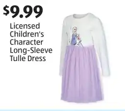 Aldi Licensed Children's Character Long-Sleeve Tulle Dress offer