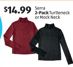 Aldi Serra 2-Pack Turtleneck or Mock Neck offer