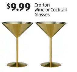 Aldi Crofton Wine or Cocktail Glasses offer