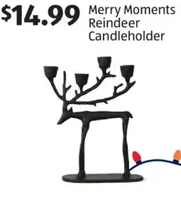 Aldi Merry Moments Reindeer Candleholder offer
