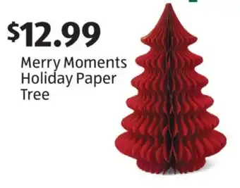 Aldi Merry Moments Holiday Paper Tree offer